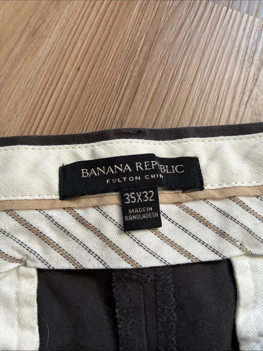 Banana Republic Fulton Chino Slim fit Men’s 35 X 32 Gray Neutral Casual Basic